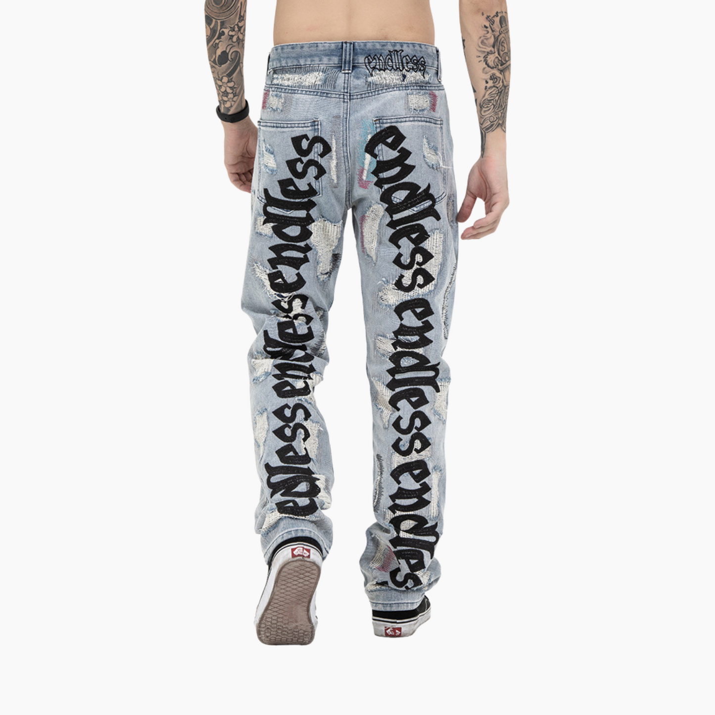 Jeans Déchiré Délavé Endless