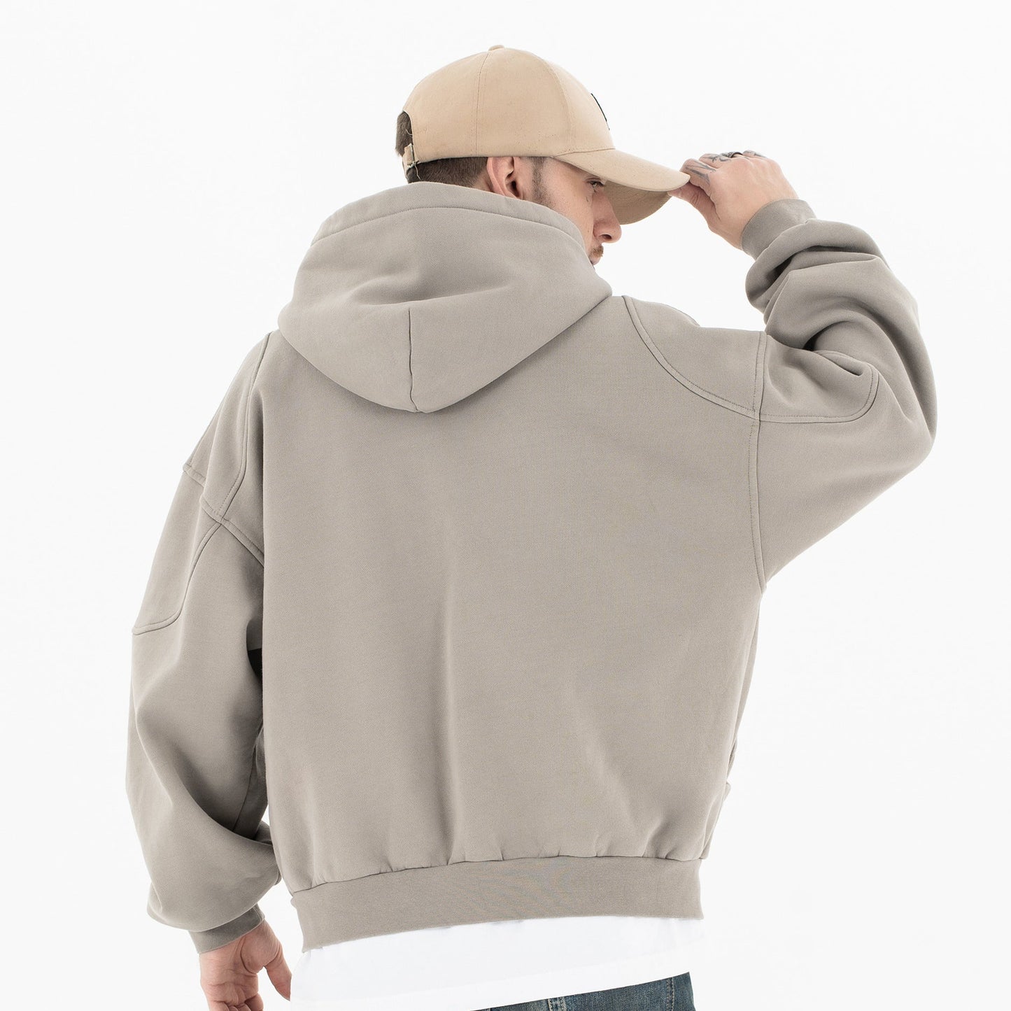 Veste à Capuche Bomber Zippée Homme