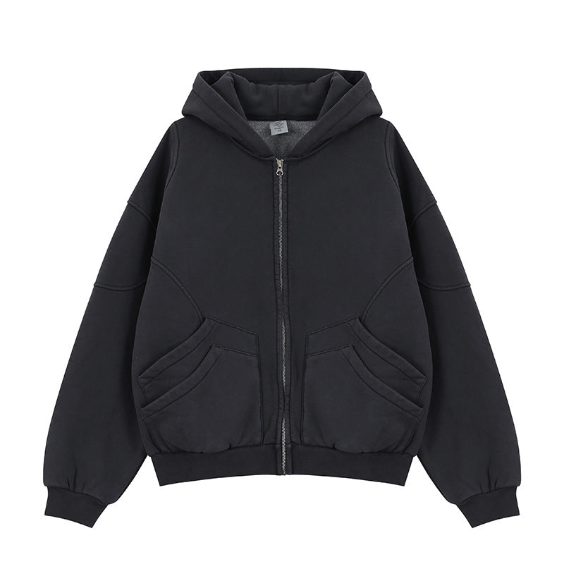 Veste à Capuche Bomber Zippée Homme