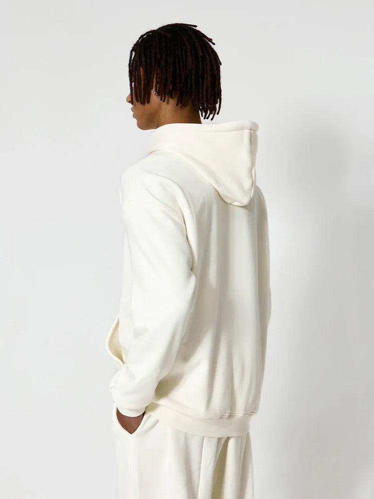 Sweat à Capuche Relaxé en Polaire | Hoodie Homme Minimaliste