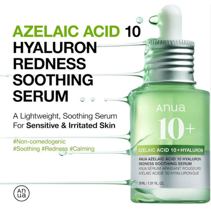 Anua Azelaic Acid 10 Hyaluron Redness Soothing Serum 30mL
