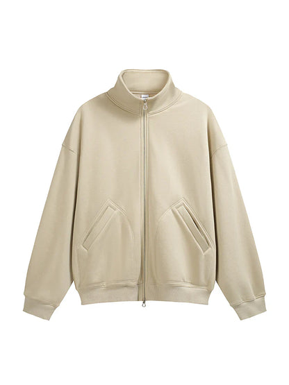 Veste Polaire Col Roulé Unisexe – Veste à Col Haut avec Chauffage Infrarouge