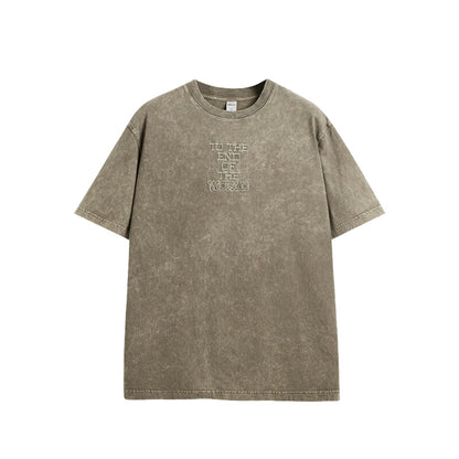 T-shirt femme streetwear "The End Of The World" – Graphisme audacieux