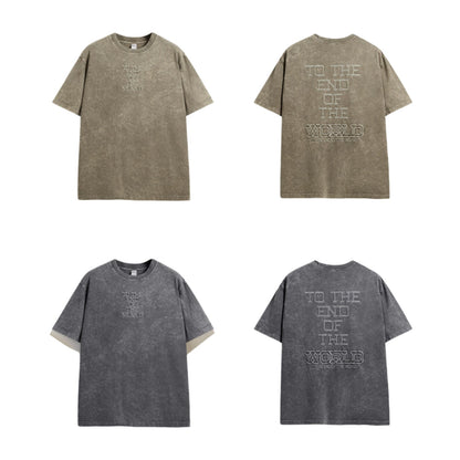 T-shirt femme streetwear "The End Of The World" – Graphisme audacieux