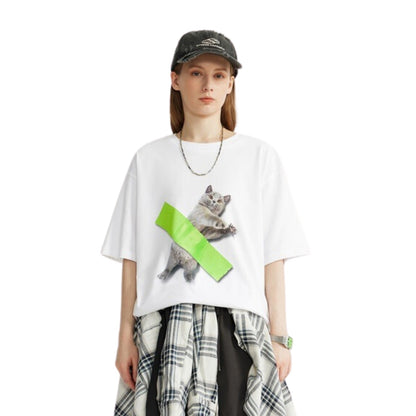 T-shirt Streetwear pour Amoureux des Chats