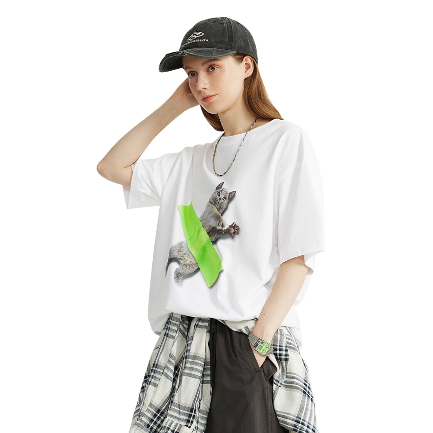 T-shirt Streetwear pour Amoureux des Chats