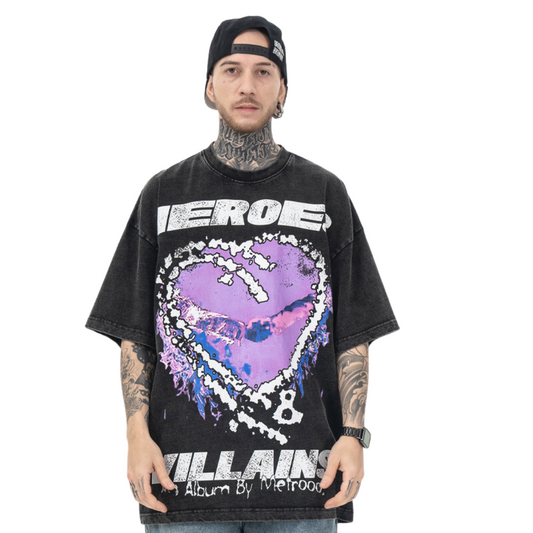 T-shirt Heroes Villains